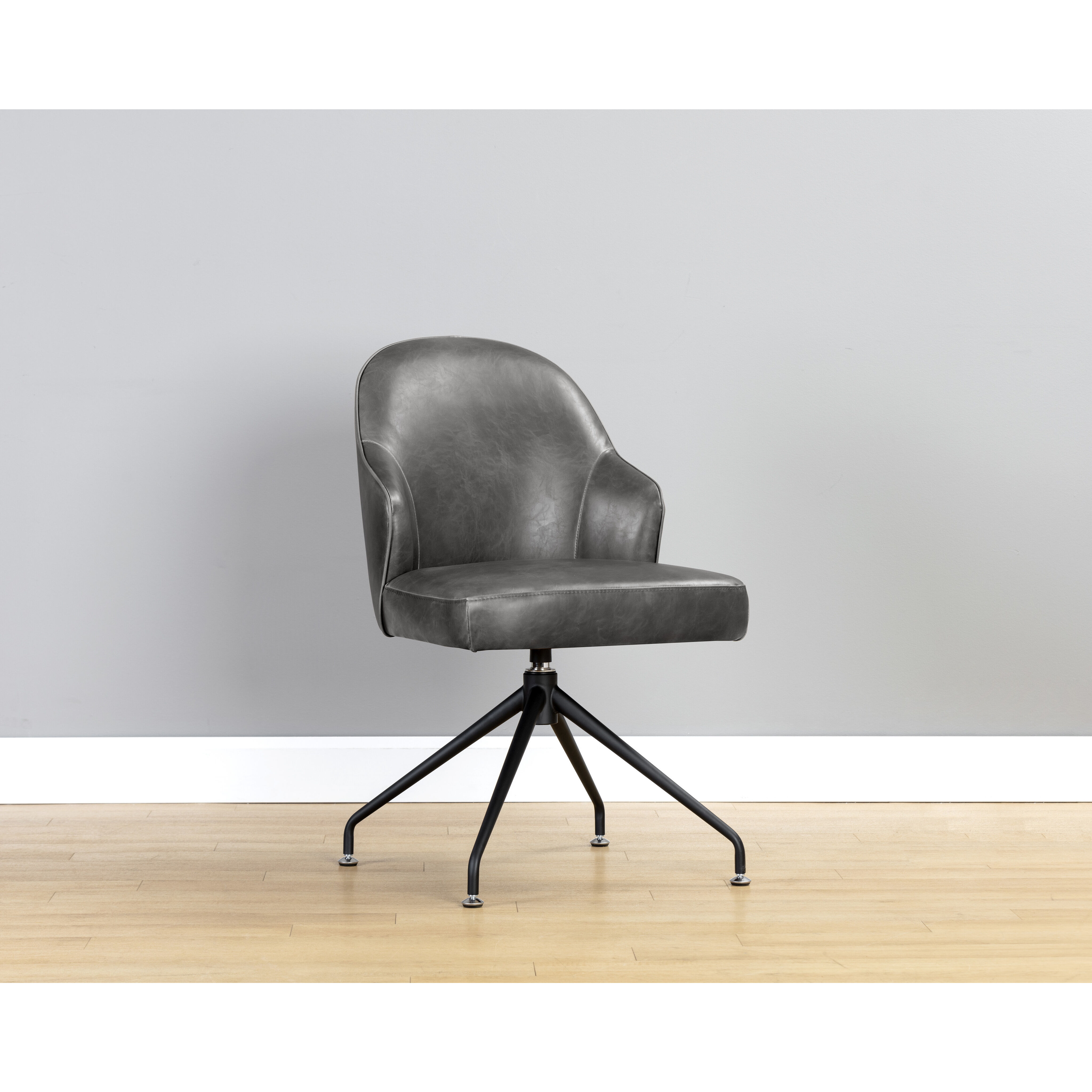 Bretta Overcast Grey Swivel Dining Chair, Swivel